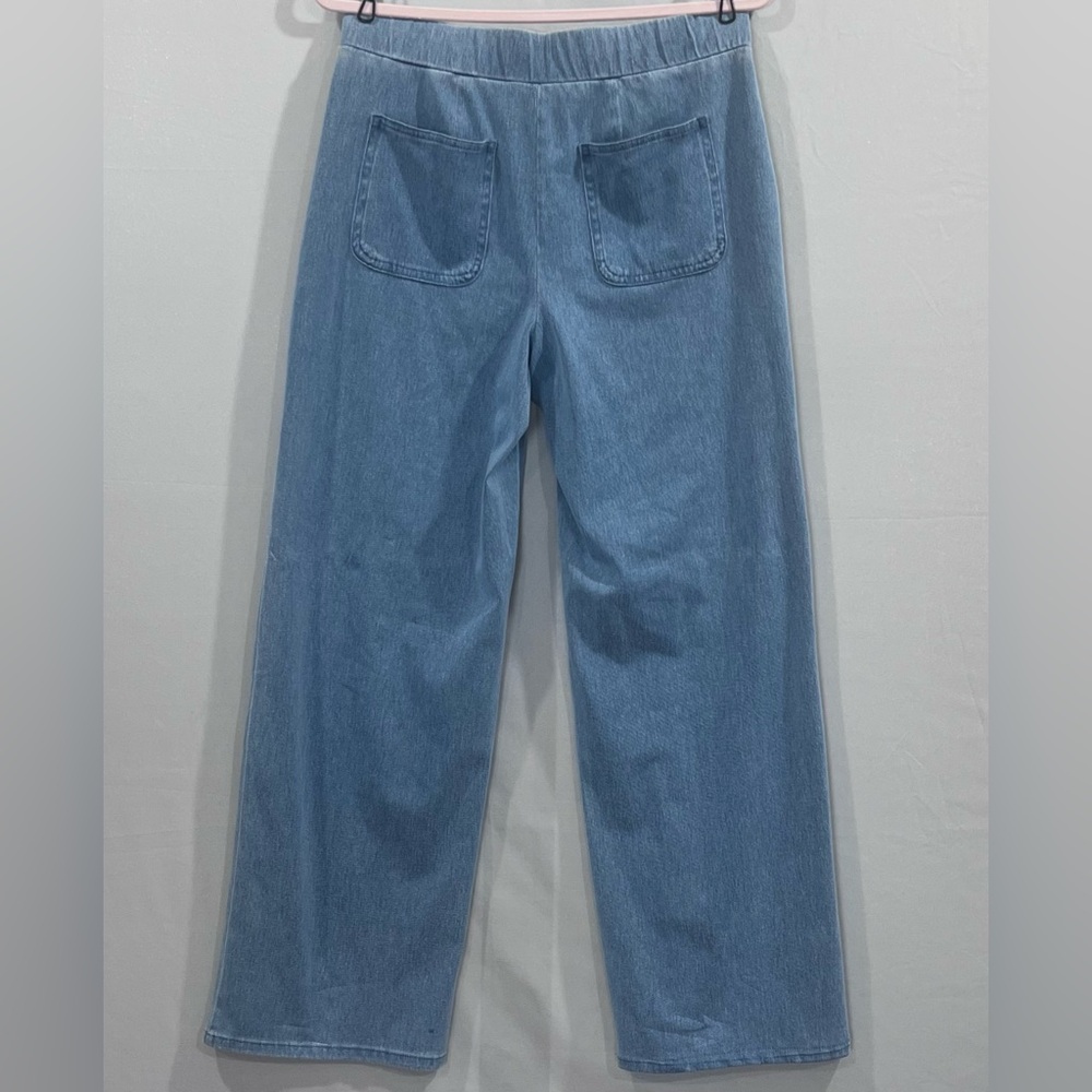 Denim & Co Stretch Denim Wide Leg Pant, Size Small - Picture 3 of 7